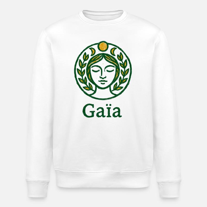 Gaia – Mutter Natur – Baum des Lebens - Stanley/Stella Unisex Bio-Sweatshirt ROLLER - Weiß