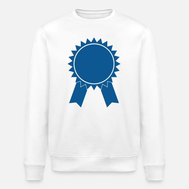 Ruban bleu - Sweat bio ROLLER Stanley/Stella Unisexe - blanc