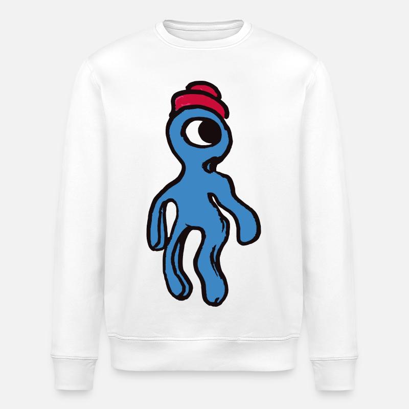 Alien Philip - Stanley/Stella Unisex Bio-Sweatshirt ROLLER - Weiß