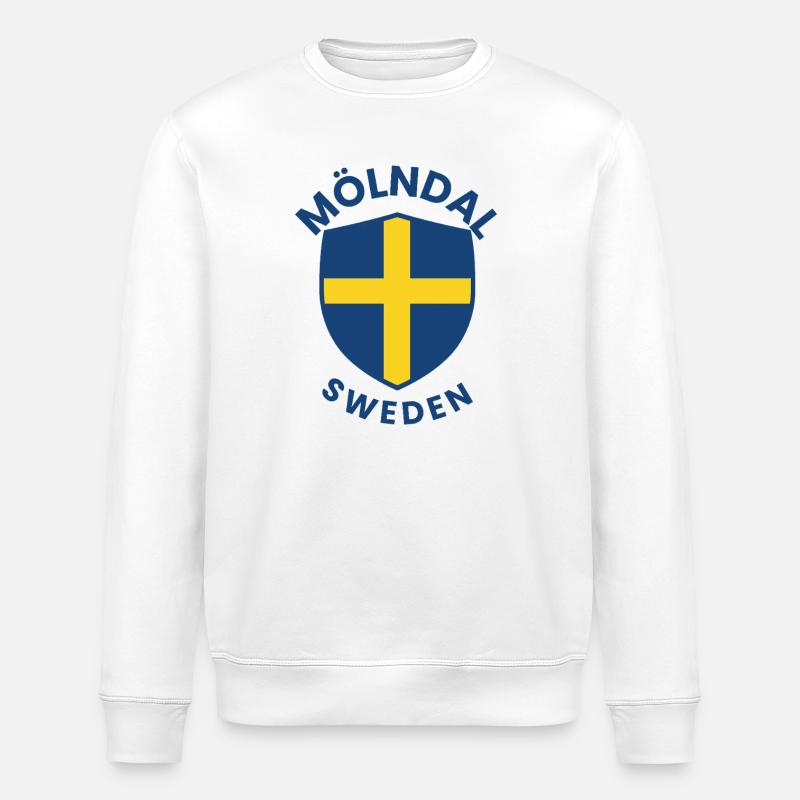 Mölndal Shield, Schweden - Stanley/Stella Unisex Bio-Sweatshirt ROLLER - Weiß