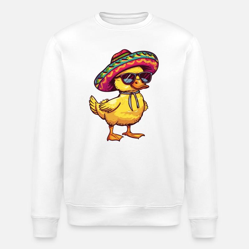 Esel Lustig Sombrero - Stanley/Stella Unisex Bio-Sweatshirt ROLLER - Weiß