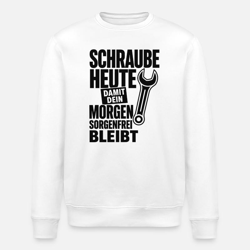 Schraube Heute Sorgenfrei - Stanley/Stella Unisex Bio-Sweatshirt ROLLER - Weiß