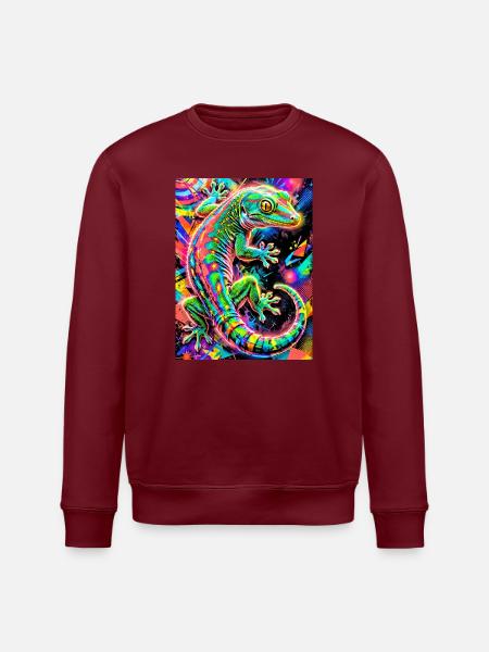 Gecko - Stanley/Stella ROLLER Unisex Organic Sweatshirt - white