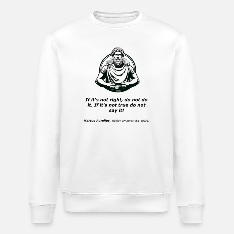 Ancient Wisdom-Integrity - Stanley/Stella ROLLER Unisex Organic Sweatshirt - white