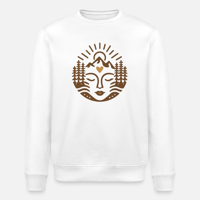 Feiere die Mutter Erde - Stanley/Stella Unisex Bio-Sweatshirt ROLLER - Weiß