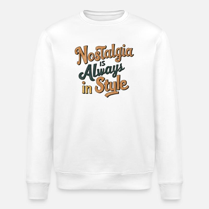 Nostalgie ist immer in Mode - Stanley/Stella Unisex Bio-Sweatshirt ROLLER - Weiß