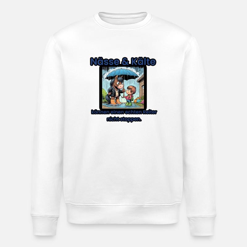 Allwetter-Reiter 1 +++ - Stanley/Stella Unisex Bio-Sweatshirt ROLLER - Weiß