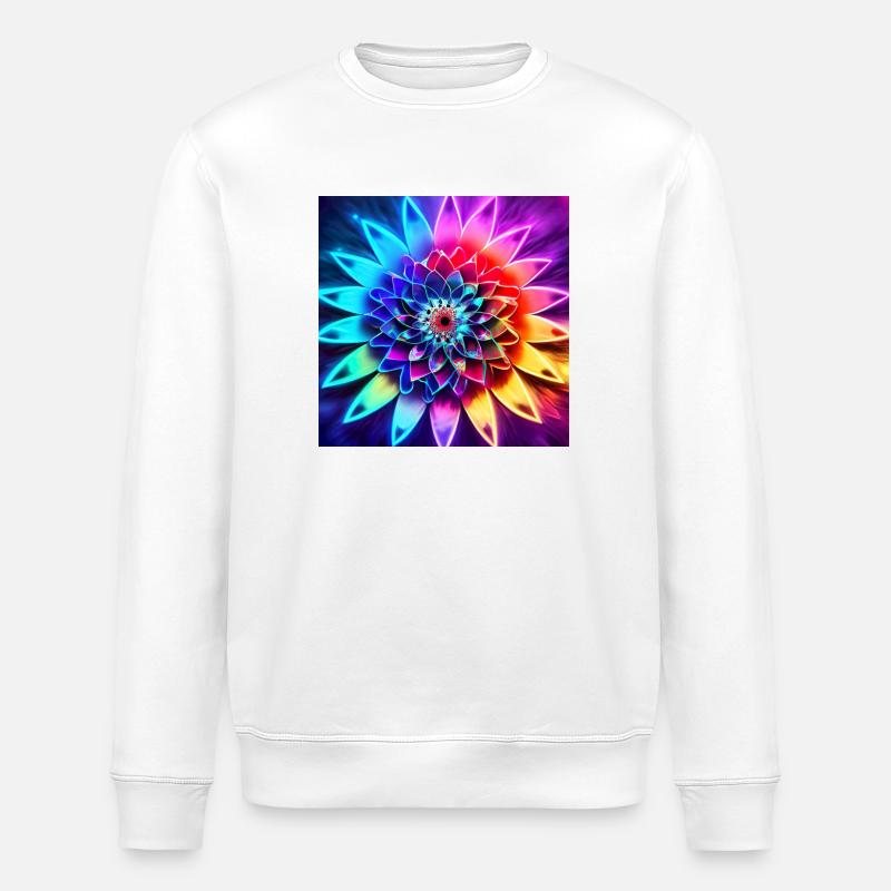 Fleur - Sweat bio ROLLER Stanley/Stella Unisexe - blanc