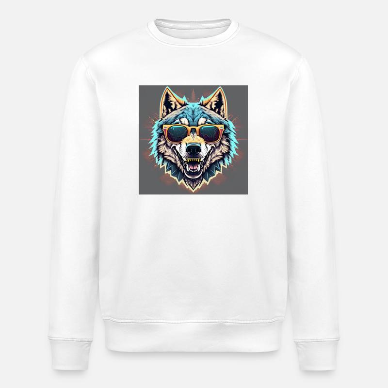 Lil Wolfy - Stanley/Stella Unisex Bio-Sweatshirt ROLLER - Weiß