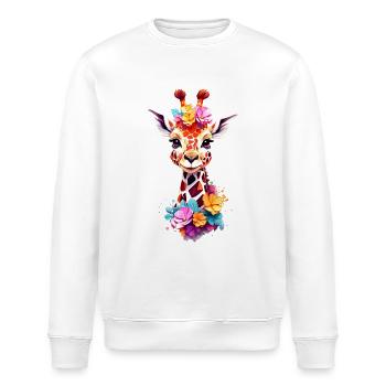 Giraffe V1 24 05 - Stanley/Stella Unisex Bio-Sweatshirt ROLLER - Weiß - Vorne - Nik (191cm)