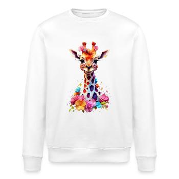 Giraffe V1 24 02 - Stanley/Stella Unisex Bio-Sweatshirt ROLLER - Weiß - Vorne - Nik (191cm)