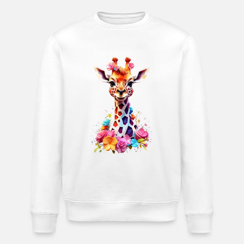 Girafe V1 24 02 - Sweat bio ROLLER Stanley/Stella Unisexe - blanc
