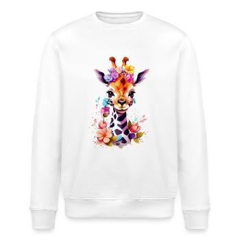 Giraffe V1 24 12 - Stanley/Stella Unisex Bio-Sweatshirt ROLLER - Weiß - Vorne - Nik (191cm)