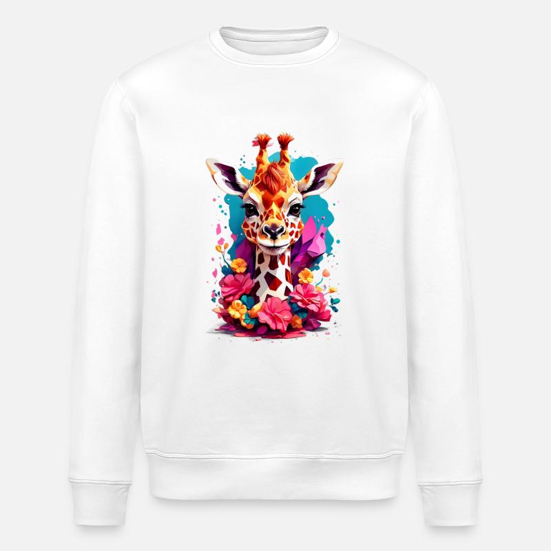Girafe V1 24 07 - Sweat bio ROLLER Stanley/Stella Unisexe - blanc