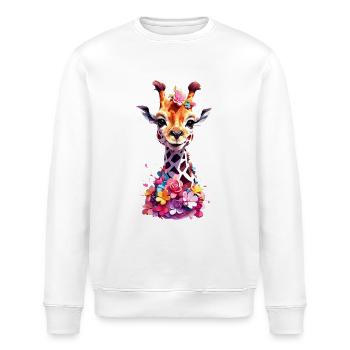 Giraffe V1 24 23 - Stanley/Stella Unisex Bio-Sweatshirt ROLLER - Weiß - Vorne - Nik (191cm)