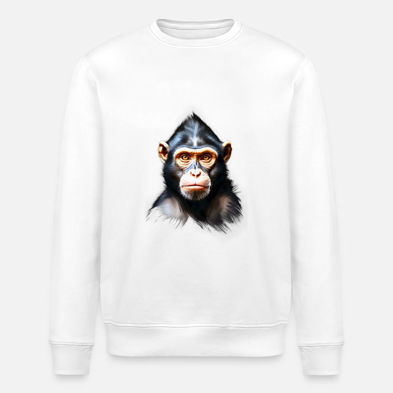 Singe Singe V24 01 - Sweat bio ROLLER Stanley/Stella Unisexe - blanc