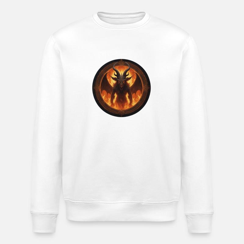 Dämon - Stanley/Stella Unisex Bio-Sweatshirt ROLLER - Weiß