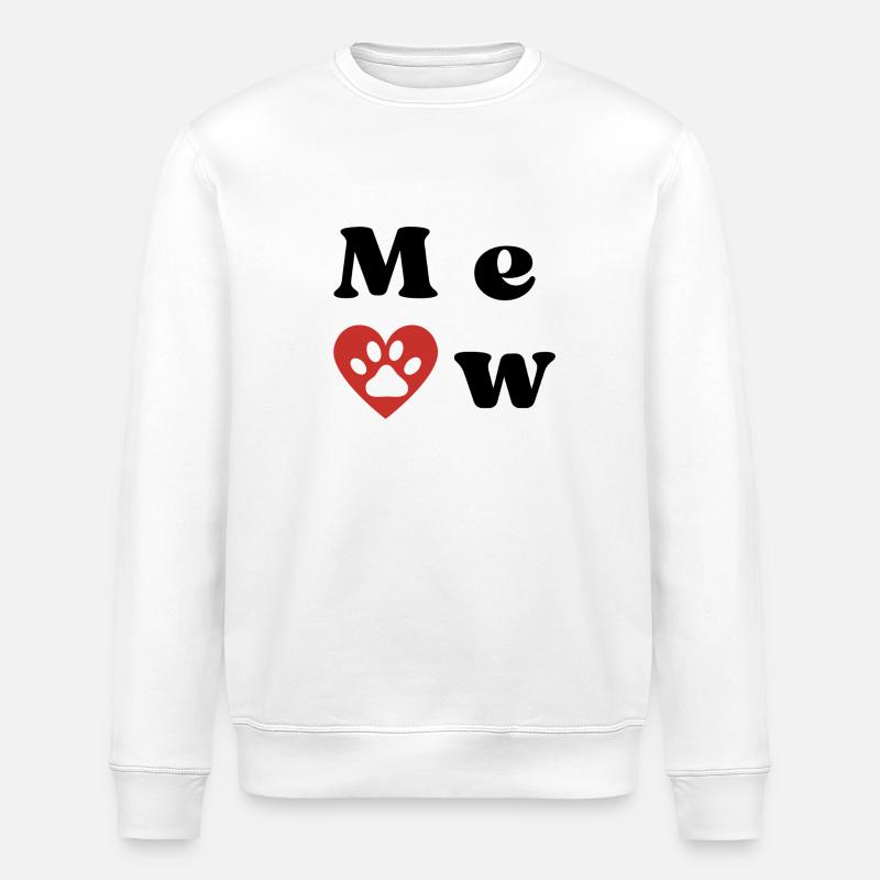 MEOW_LOVE - Sweat bio ROLLER Stanley/Stella Unisexe - blanc