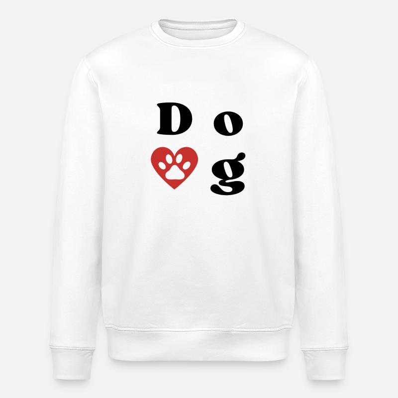 Amour du chien - Sweat bio ROLLER Stanley/Stella Unisexe - blanc