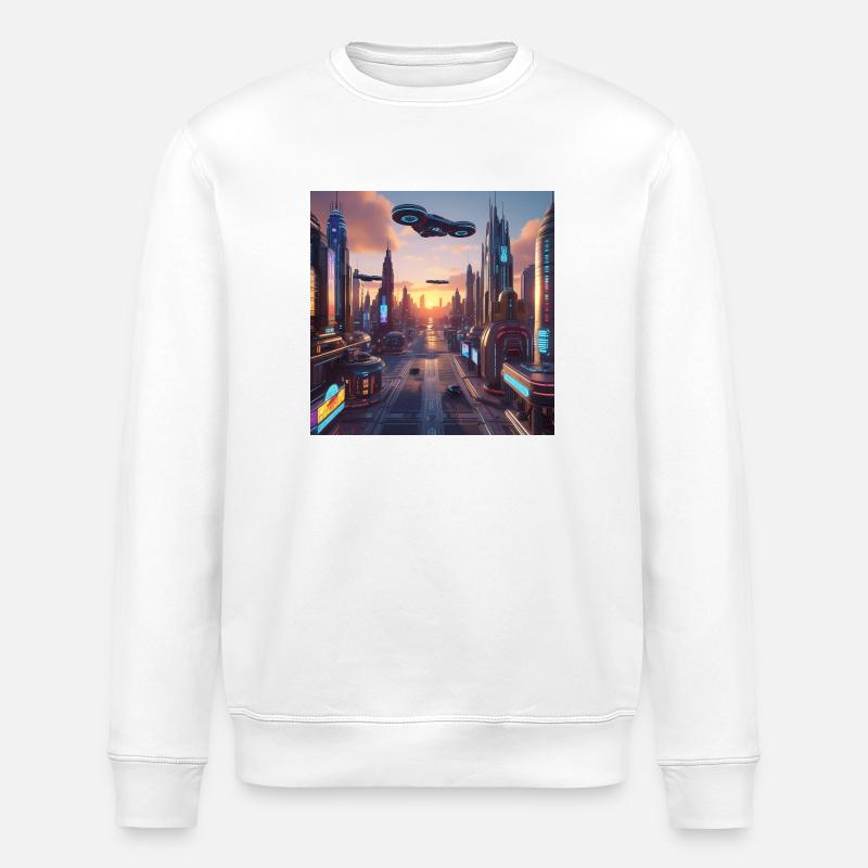 Kunst - Stanley/Stella Unisex Bio-Sweatshirt ROLLER - Weiß