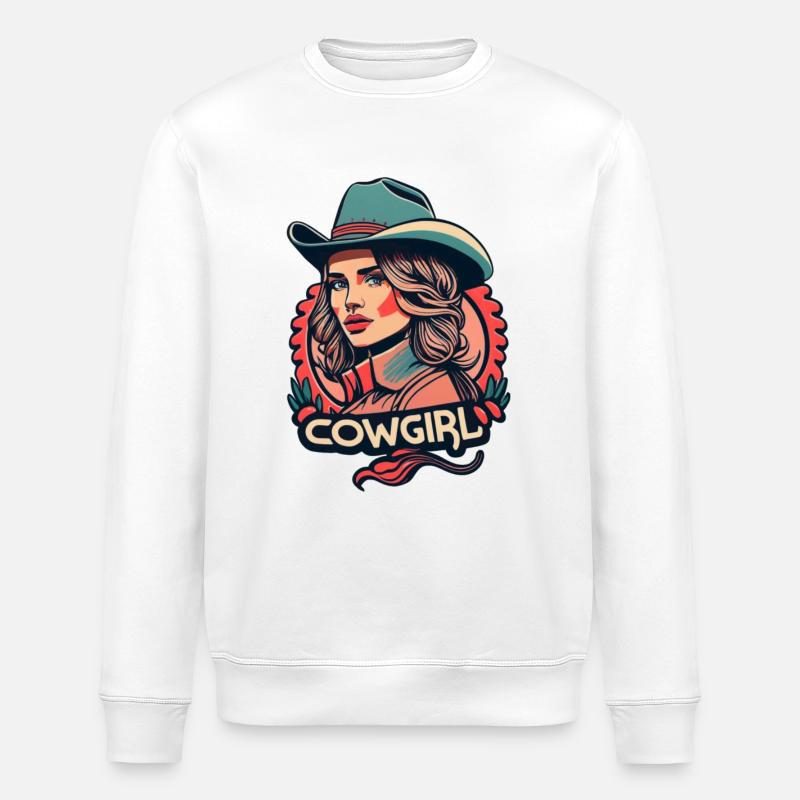 Western woman - Stanley/Stella Unisex Bio-Sweatshirt ROLLER - Weiß