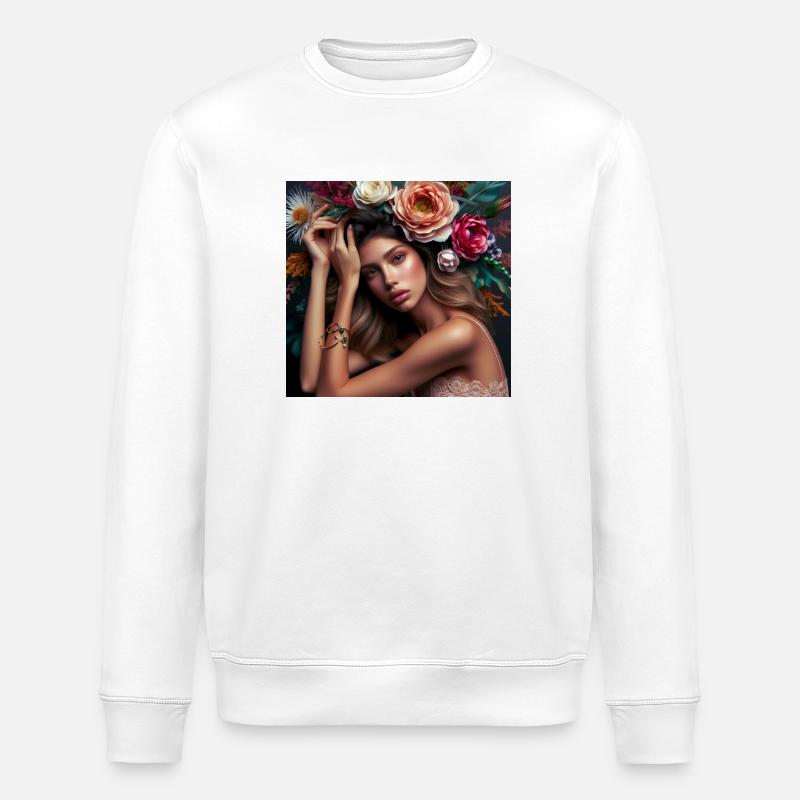 Resting. - Stanley/Stella ROLLER Unisex Organic Sweatshirt - white