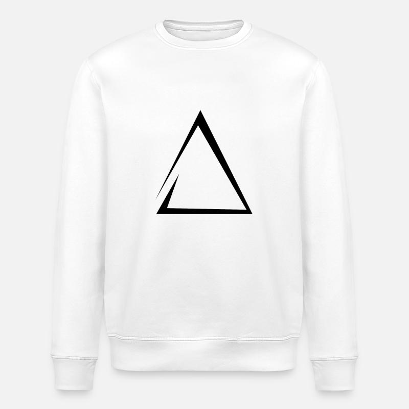 Fire Symbol - Stanley/Stella ROLLER Unisex Organic Sweatshirt - white