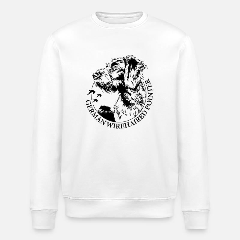 POINTEUR ALLEMAND WILSIGNS Jagdhunde chien - Sweat bio ROLLER Stanley/Stella Unisexe - blanc