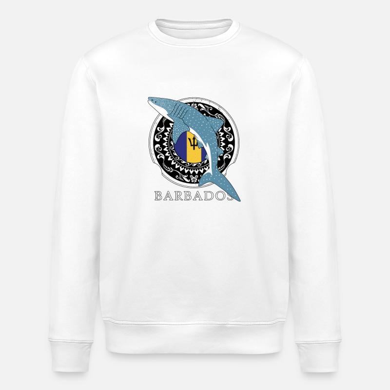 Requin-baleine de la Barbade - Sweat bio ROLLER Stanley/Stella Unisexe - blanc