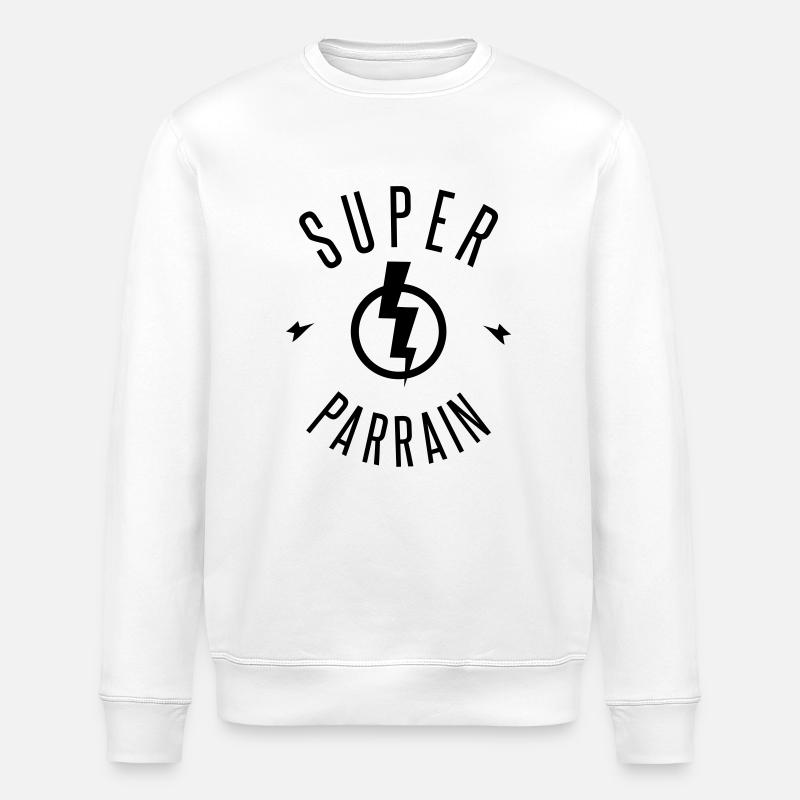 super parrain - Sweat bio ROLLER Stanley/Stella Unisexe - blanc