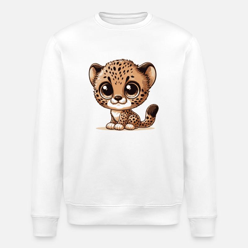Baby-Gepard - Stanley/Stella Unisex Bio-Sweatshirt ROLLER - Weiß