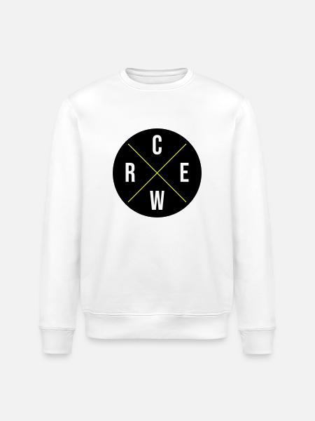 Crew Circle - Stanley/Stella ROLLER Unisex Organic Sweatshirt - white