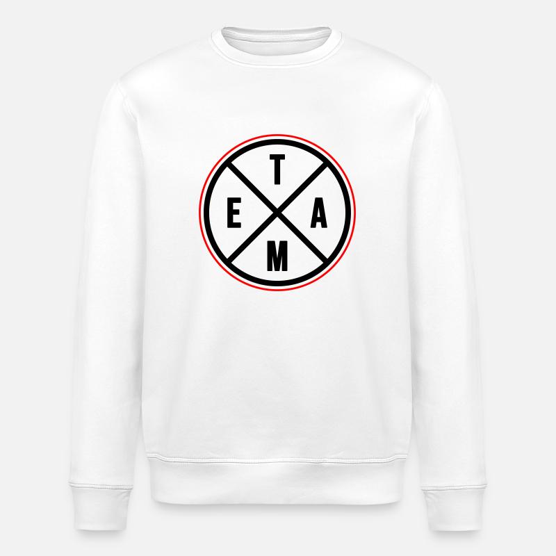 Team Circle - Stanley/Stella ROLLER Unisex Organic Sweatshirt - white