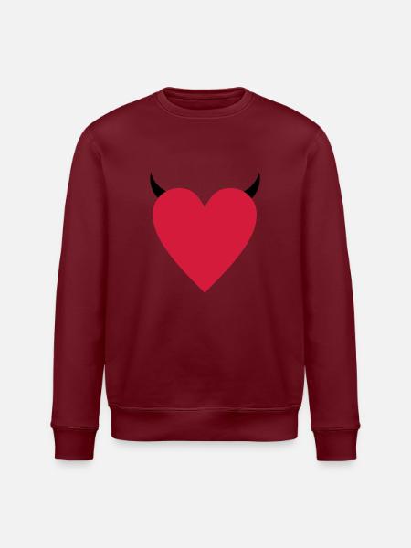 herz - Stanley/Stella Unisex Bio-Sweatshirt ROLLER - Weiß