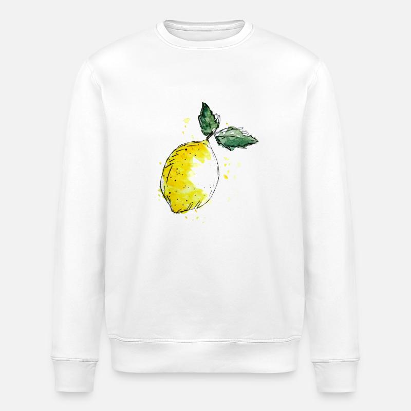 Zitrusfrisch - Stanley/Stella Unisex Bio-Sweatshirt ROLLER - Weiß