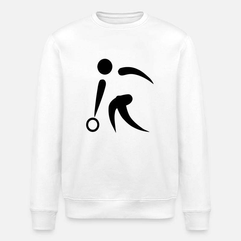 Bowling - Stanley/Stella Unisex Bio-Sweatshirt ROLLER - Weiß