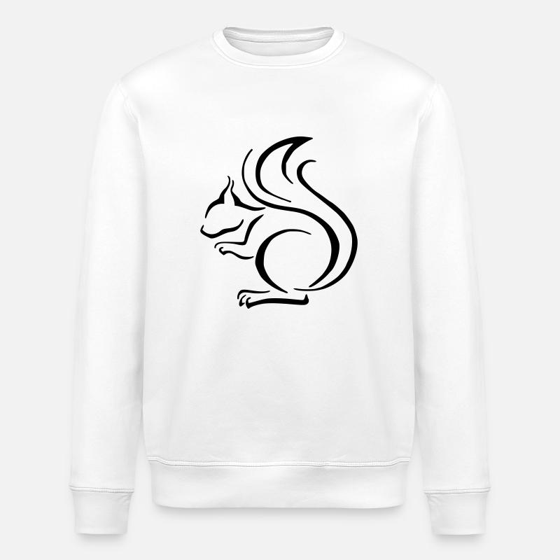 Eichhörnchen - Stanley/Stella Unisex Bio-Sweatshirt ROLLER - Weiß