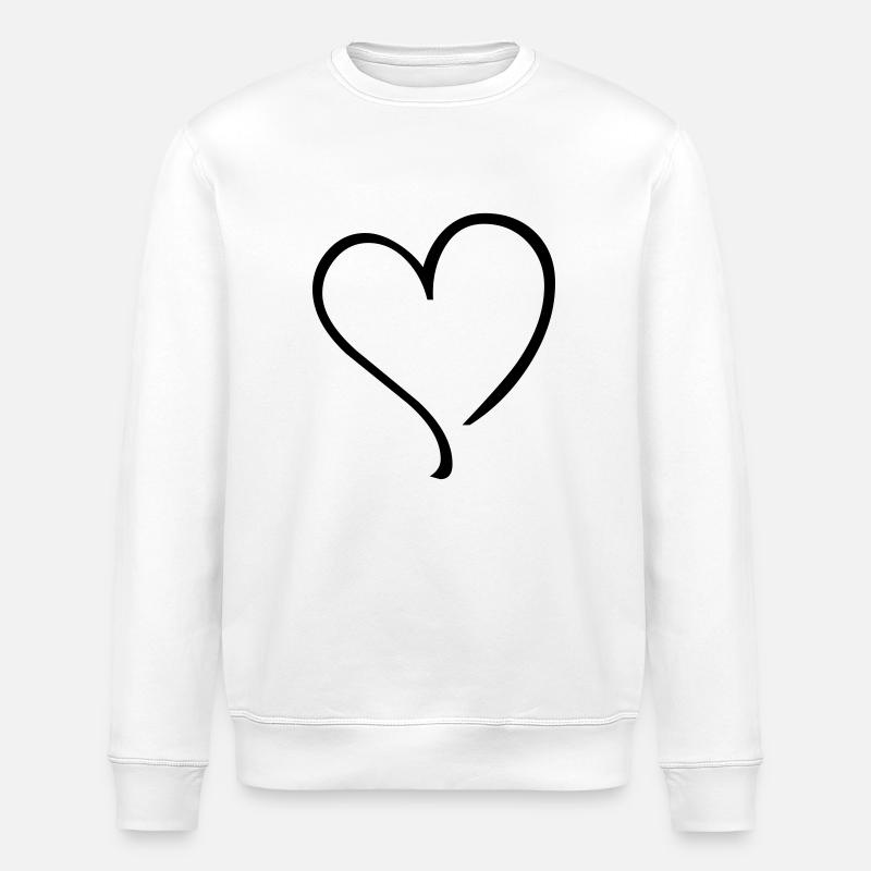 heart - Stanley/Stella Unisex Bio-Sweatshirt ROLLER - Weiß