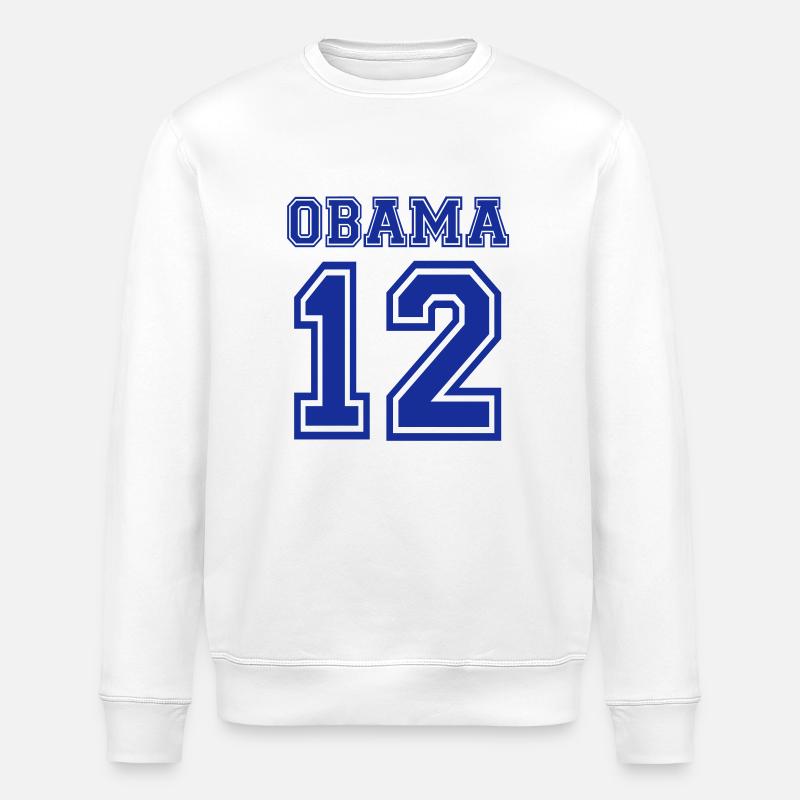 Obama - Stanley/Stella ROLLER Unisex Organic Sweatshirt - white
