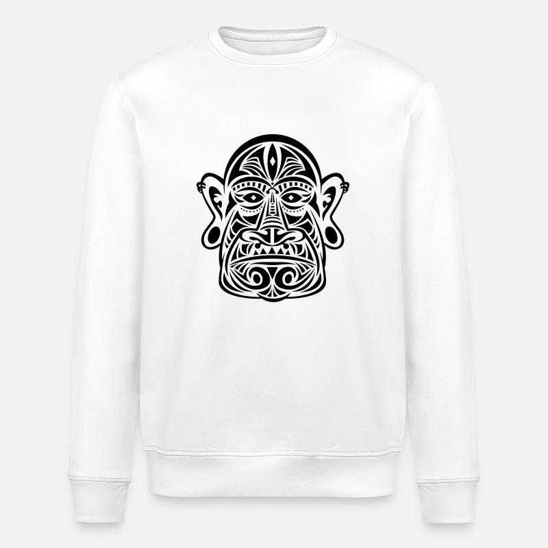 maori_tatoo - Sweat bio ROLLER Stanley/Stella Unisexe - blanc