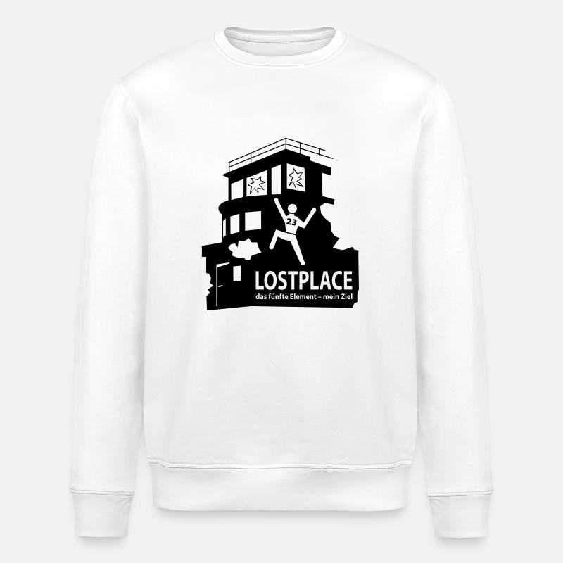 LOSTPLACE - Stanley/Stella Unisex Bio-Sweatshirt ROLLER - Weiß