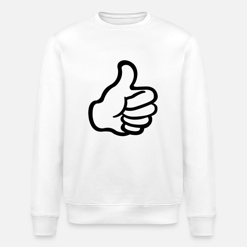 emoji pouce.png - Sweat bio ROLLER Stanley/Stella Unisexe - blanc