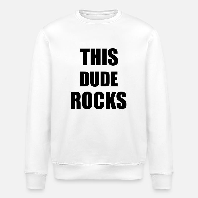 Dude Rocks - Sweat bio ROLLER Stanley/Stella Unisexe - blanc
