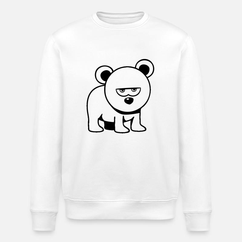 Porter moins drôle - Sweat bio ROLLER Stanley/Stella Unisexe - blanc