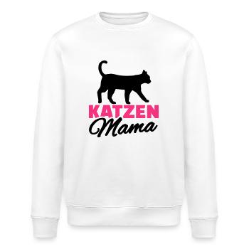 Katze - Stanley/Stella Unisex Bio-Sweatshirt ROLLER - Weiß - Vorne - Nik (191cm)