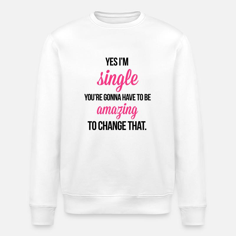 Single - Sweat bio ROLLER Stanley/Stella Unisexe - blanc