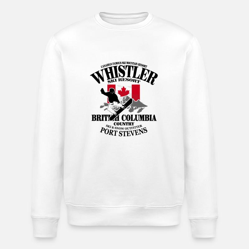 Canada - Snowboarding - Stanley/Stella Unisex Bio-Sweatshirt ROLLER - Weiß