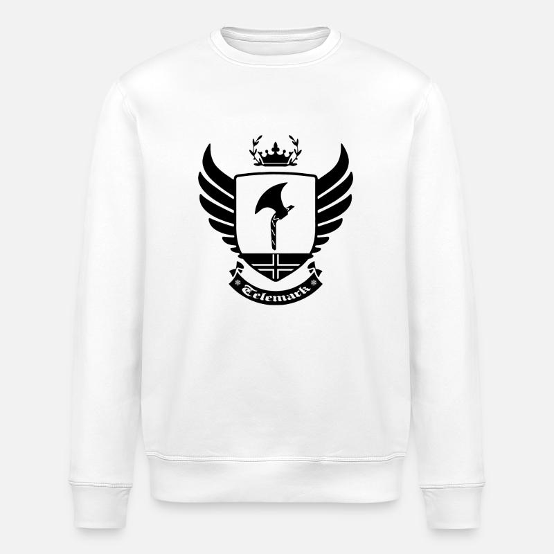 Telemark Norwegen - Stanley/Stella Unisex Bio-Sweatshirt ROLLER - Weiß