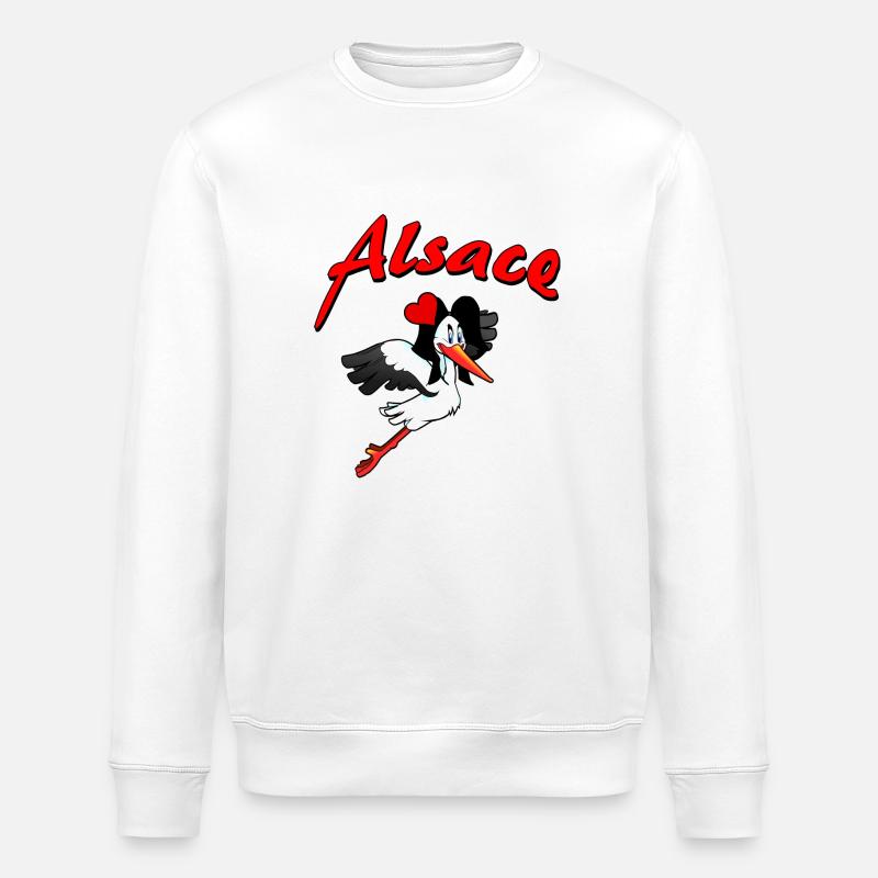 Elsass Sankt Valentin - Stanley/Stella Unisex Bio-Sweatshirt ROLLER - Weiß