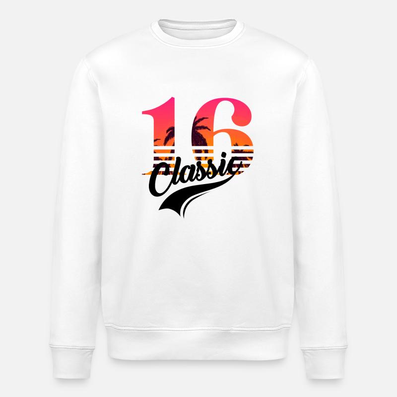 Issue 16 - 16th anniversary - Stanley/Stella ROLLER Unisex Organic Sweatshirt - white